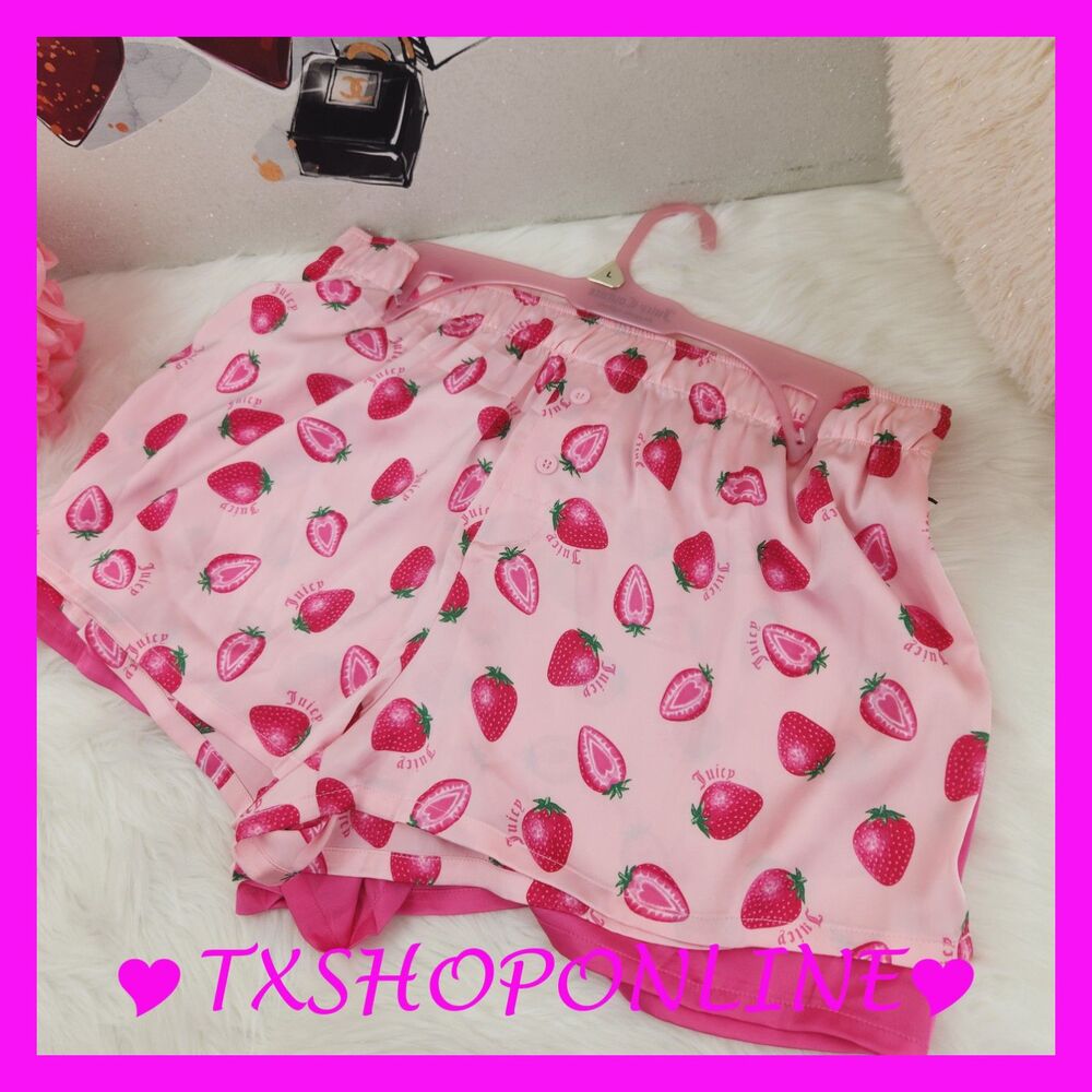 {Juicy Couture} 2 pack satin bling sleepshorts NWT